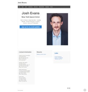 Josh Evans Website