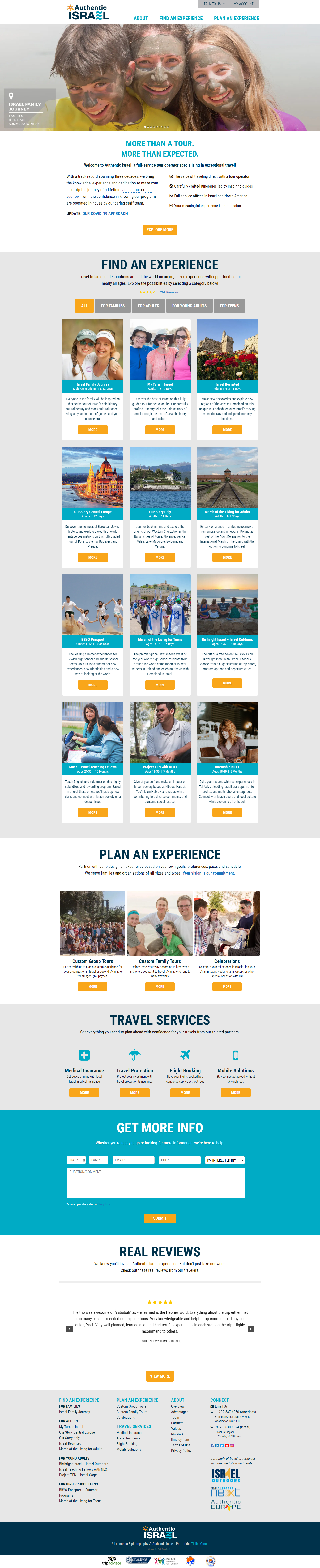 Authentic Israel - Websites for Travel Companies